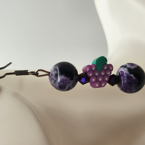 Radiant Blue Crystal Drop Earrings - Picture 2 of 5